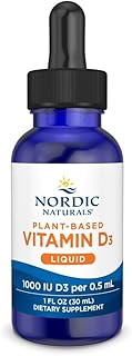 Nordic Naturals Plant-Based Vitamin D3 Liquid - 1 oz - 1000 IU Vitamin D3 - Healthy Bones, Mood & Immune System Function - Non-GMO, Vegan - 60 Servings