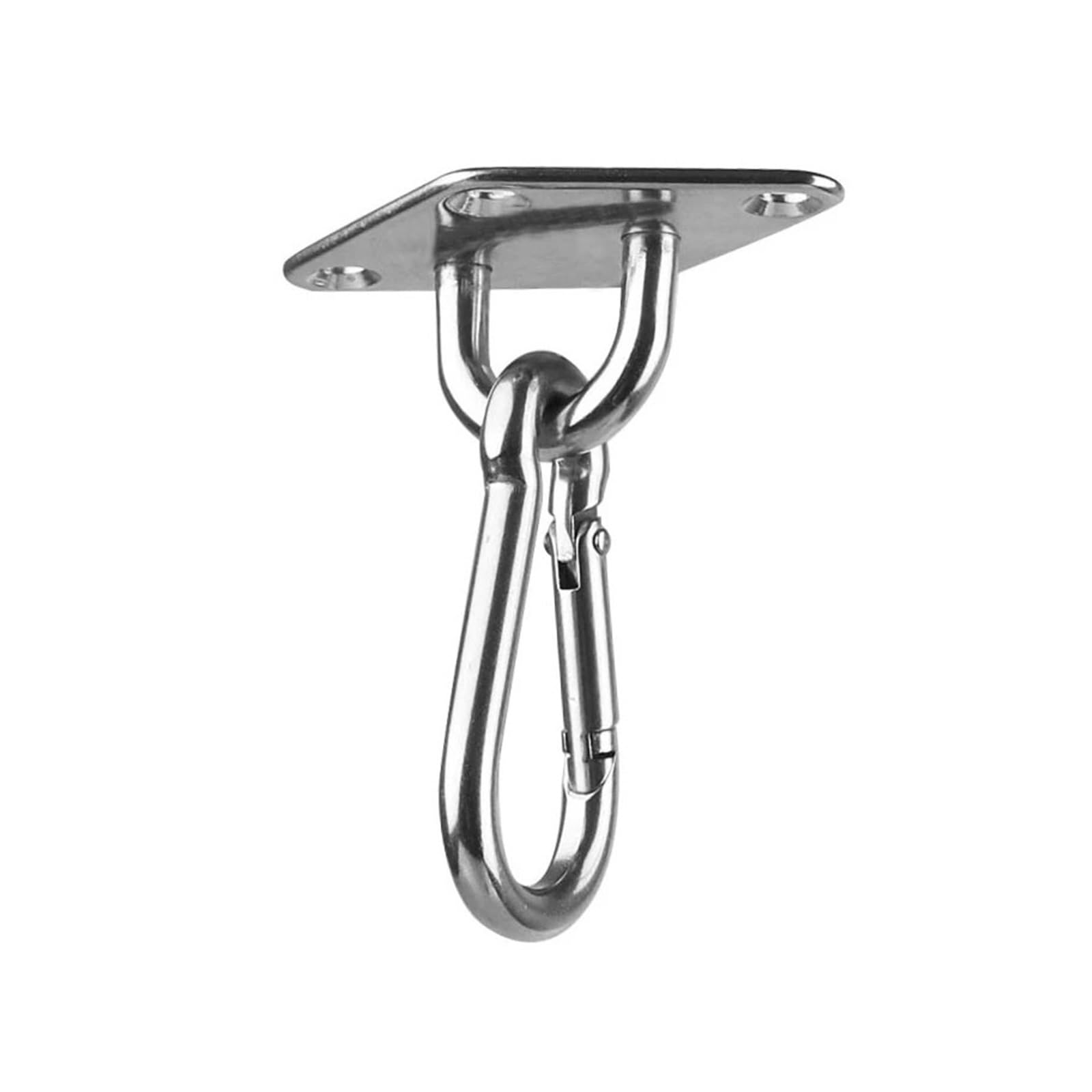 Juego de 2 juegos de hamaca pesada para colgar con pared y techo, perfecto para columpios de árbol, hamaca de cuerda y sillas de yoga, accesorios para uso seguro en interiores y exteriores
