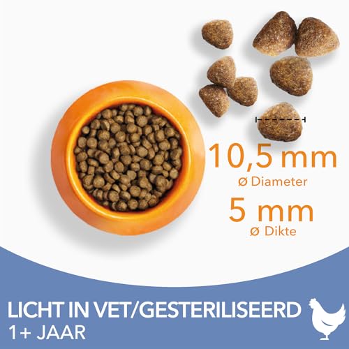 IAMS Sterilised kattendroogvoer met kip - droogvoer voor gesteriliseerde/gecastreerde katten vanaf 1 jaar, 3 kg - Afbeelding 4