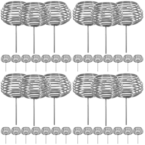 Kisangel Stainless Steel Bonsai Fertilizer Baskets 40 Pcs Indoor Plant Fertilizer Containers for...