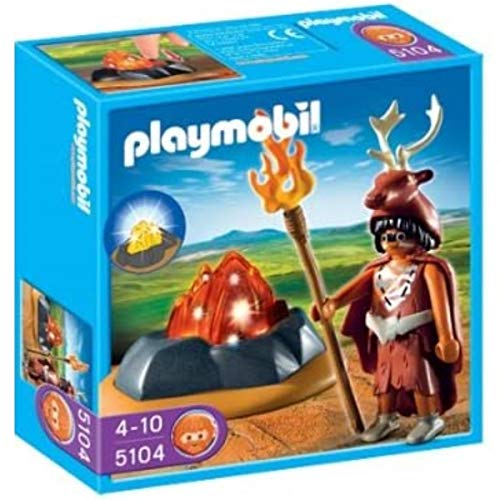 PLAYMOBIL   Guardián del Fuego con LED, Figura de Juguete (5104)