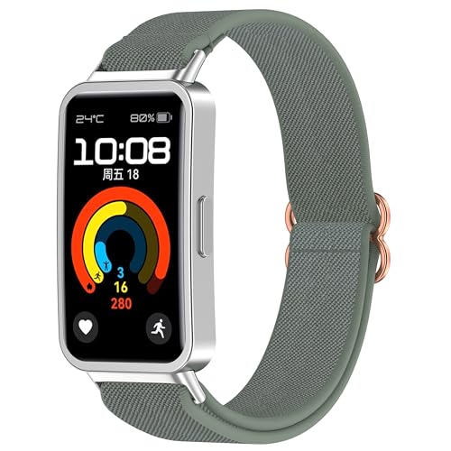 Correa compatible con Huawei Band 10 9 8 nylon respirable miniatura 6