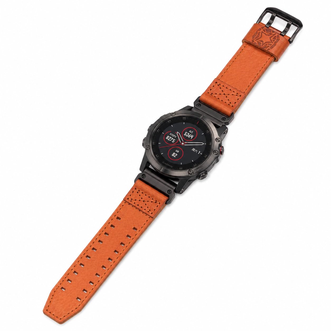 SMITHA Bracelet de montre en cuir compatible avec Garmin, QuickFit 20 22 26 mm, bracelet de rechange en cuir pleine fleur pour Fenix 9/8/7/6/5, Epix, Forerunner, Instinct, Tactix, Enduro, Descent