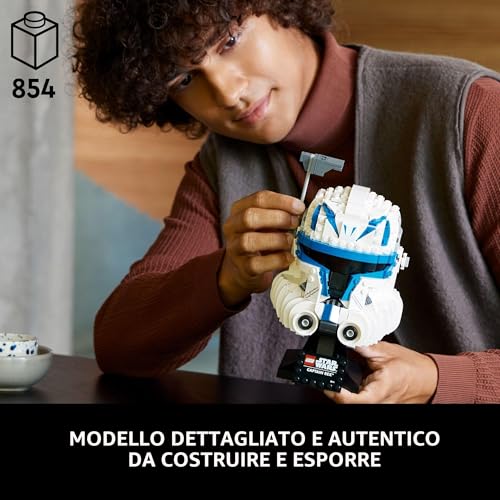 Star Wars 75349 - Set da costruzione con elmetto del Capitano Rex, modello da collezione The Clone Wars per adulti, memorabilia di Star Wars - Lego - Immagine 1