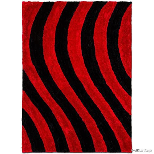 Image of Modern Quality Carpet /Trending Design Hand Woven Fluffy Rug /Mats for Bedroom /Dinning Hall /Living Room 2-inch Thick [Size 4x6 feet]