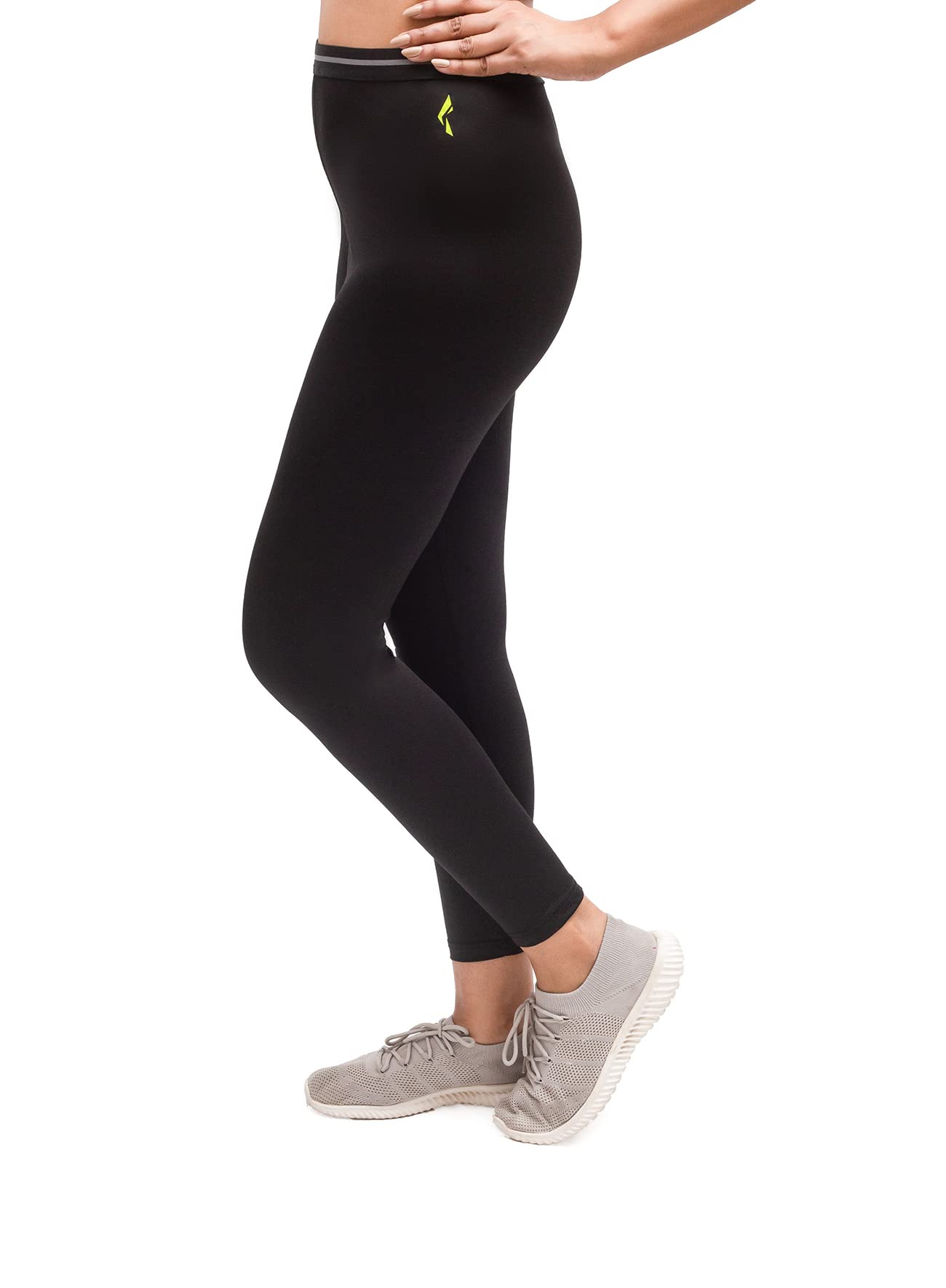 FlushWomen’s Base Layer Legging Elastic Waistband Workout Pant Running Yoga Athletic Leggings