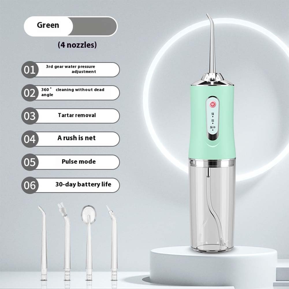 Hydropulseur Dentaire Portable Rechargeable USB – Jet D'eau Pour Nettoyage Des Dents à Domicile