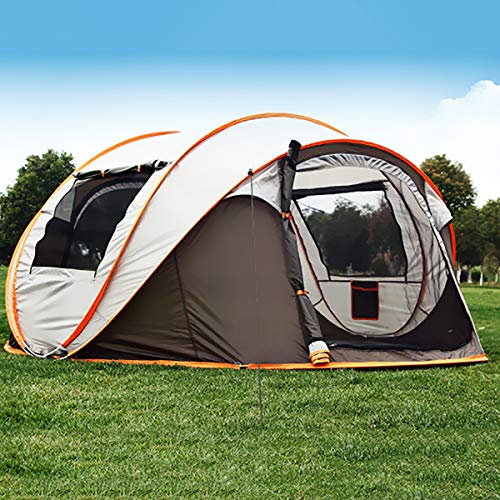 Tente de camping automatique haut de gamme structure renforcée pour 5 à 6 personnes