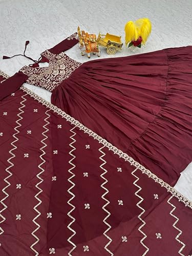 Robe Anarkali indienne 11301 costume de soirée fluide cache-formes