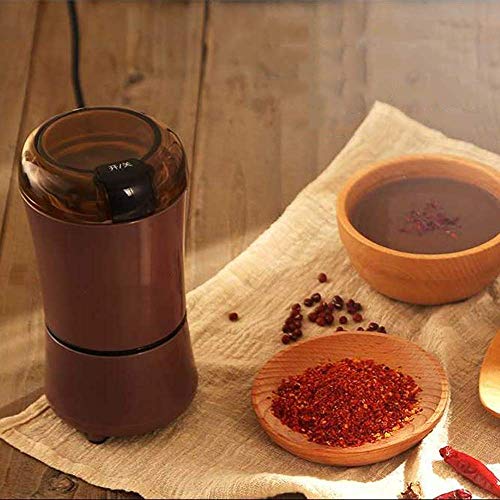 ywewsq Molinillo de Especias, Molinillo de café eléctrico, Molinillo de Semillas, Molinillo de Doble Hoja de Acero… - Imagen 6