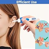 Ohrenschmalz Entferner Set, Elektrisch Ohrenreiniger Entferner Vielseitig Ohrenschmalz-Sauger mit 2 Waschbaren Ersatzköpfen Sicheres Und Weiches Ear Cleaner für Erwachsene Kinder und Ältere Me