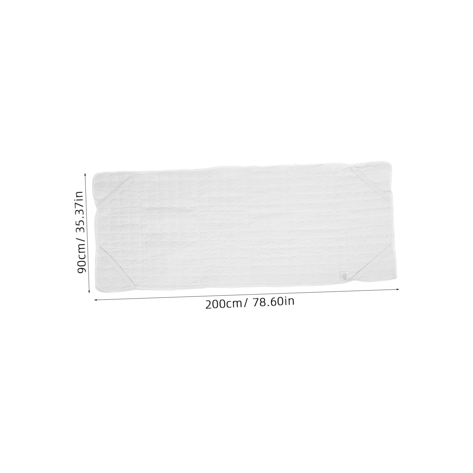 Protège-Matelas Profond Blanc en Polyester Coton, Housse de Protection