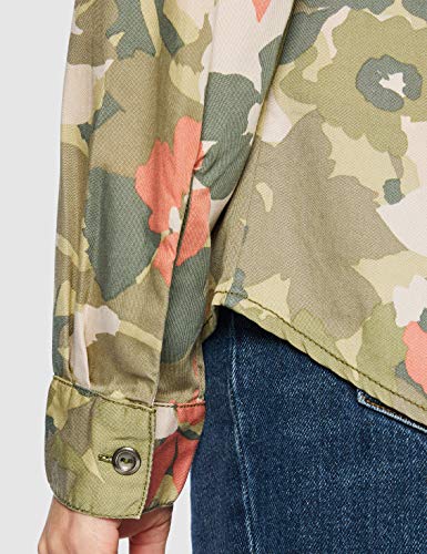 Superdry Delta Military Shirt Camicia, Verde (Camo...