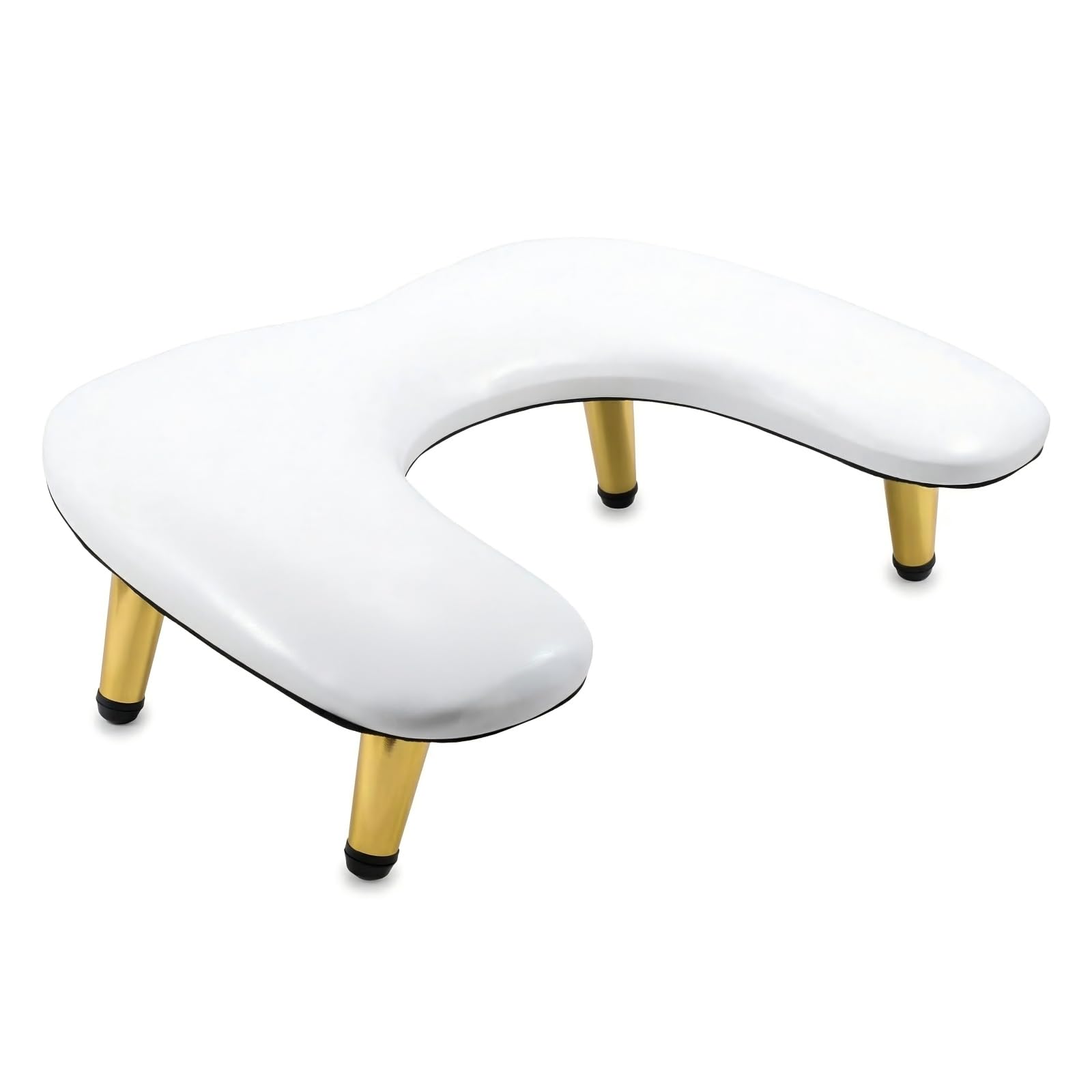 U-Förmig Handauflage Nagelstudio: Goldene Funkelnde Schräge Kegelförmige Ständer Wrist Rest - 45°Schräge Unterstützung Handauflage Nägel - Lindert Schmerzen in Arm und Handgelenk
