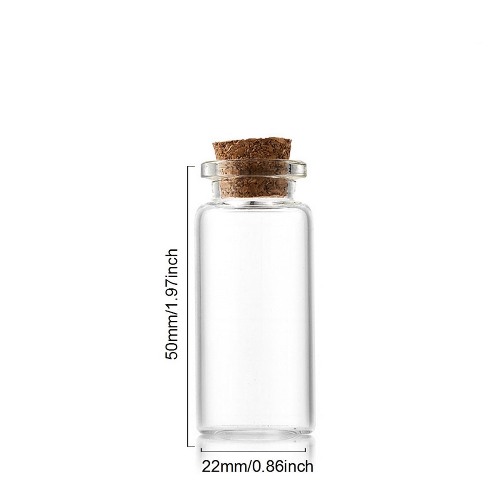 VorratsgläSer Aus Glas 40 Stück Glasflaschen, Korken, DIY-Dekoration, Mini-Glasfläschchen, Botschaft, Glasflasche, Fläschchen, kleine FüR Tee Und Kaffeebohnen(3.7x5cm)