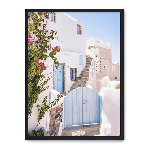Tableau haut de gamme Santorini vibes œuvre d'art murale sur toile premium - 2