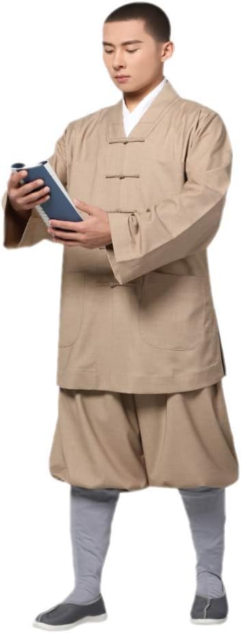 Men's Traditional Buddhist Shaolin Kung Fu Suits Casual Suit