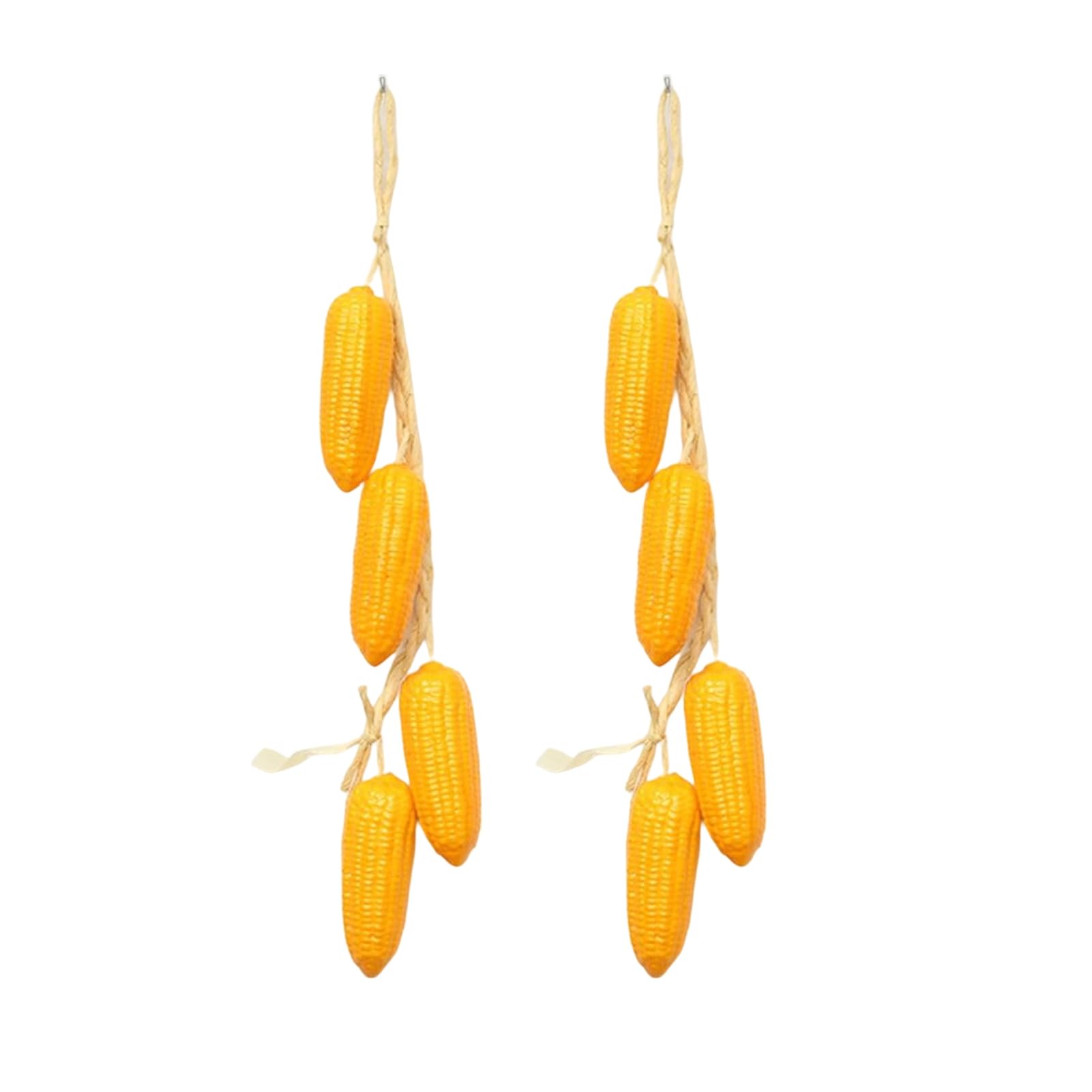 Tuxoiou Simulation Artificial Vegetable Ornaments, Artificial Garlic Strings Chili Pepper, Fake Hanging Plant Realistic Looking for Store Decor Photography Props I 2pcs