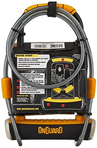 Onguard Double-Team Pitbull U-Lock And Cable , Black, 4.53 X 9.06 - Inch #TOP2