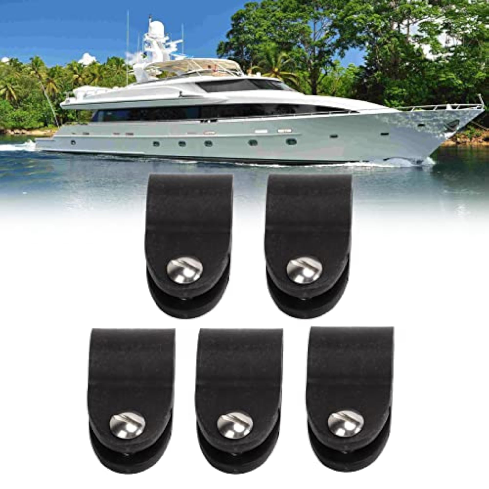 Nylon Pipe Eye End Caps, Bimini Accessories