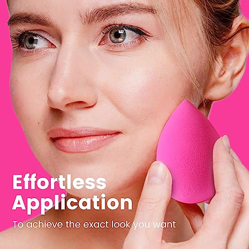 image for BEAKEY 5 Pcs Makeup Sponges, Latex-Free Beauty Sponge for Flawless Liq