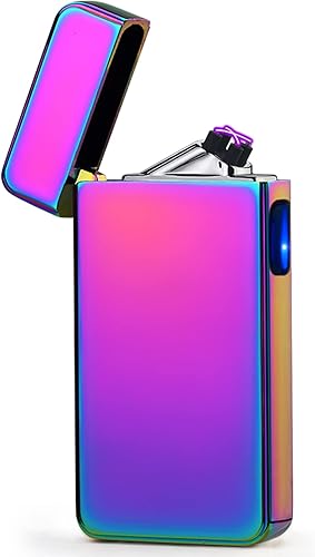 Encendedor eléctrico recargable de arco de plasma USB para cigarrillos para uso general, electrónico, resistente al viento, sin llama, para