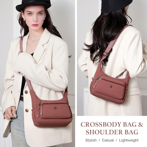 WITERY Crossboby Bags for Women Waterproof Nylon Multi-Pocket Small Crossboby Purse for Women Pocketbooks Shoulder Handbag2