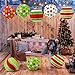 Glooglitter 12 Pcs Red Green Christmas Paper Lantern 10