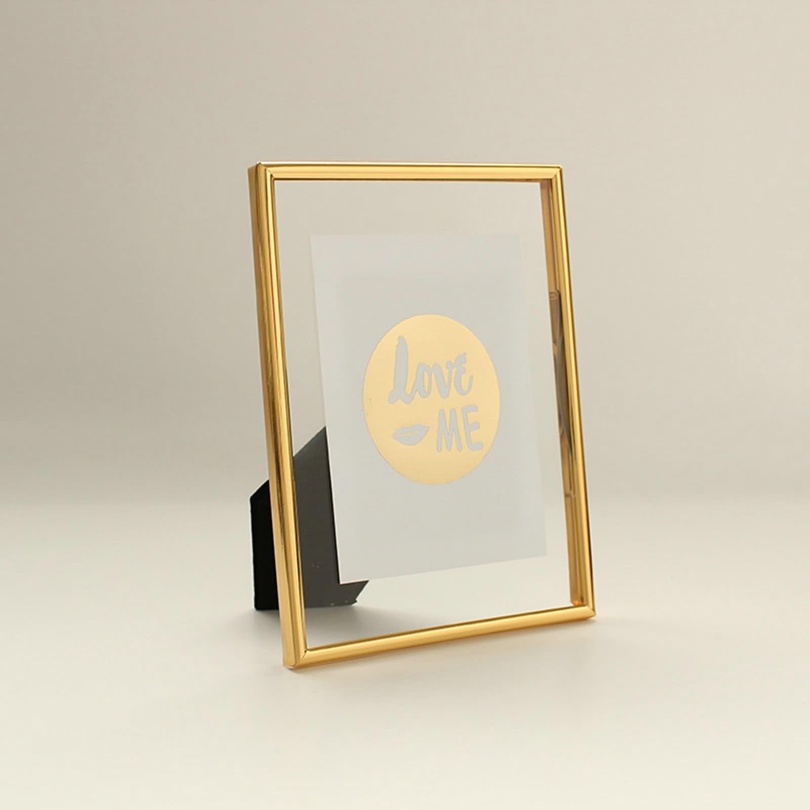 Fotorahmen Party, Bilderrahmen Gold 15x20 Rechteckig für Tischplatte aus Metall für Mutter Freundin Geschenk