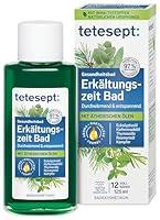 tetesept Erkältungszeit Bad – 1 x 125 ml – Gesundheitsbad für die kalte Jahreszeit mit 5 ätherischen Ölen – Wohltuender Badezusatz zur Entspannung von Körper und Geist