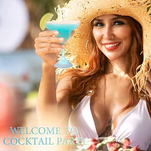 8 Packs Led Flashing Martini Cocktail Glasses 6 Oz Plastic Martini Glasses Reusable Led Martini Glasses Light Up Margarita Cups 7 Colors Changing For Party Pool Beach Bar Supplies (Margarita Cup) #TOP6