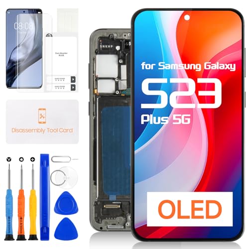 Écran de rechange tactile Samsung S23 Plus 5G AMOLED avec châssis S916U