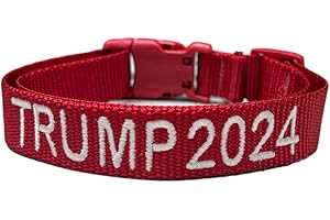 Handmade Trump 2024 Dog Collar and Leash Set