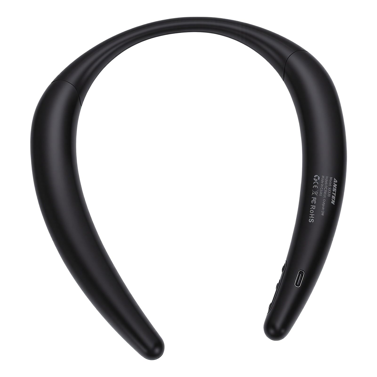 Altoparlante Wireless con Archetto da Collo, Stereo Portatile Impermeabile per attività Sportive All'aperto, Tessuto Leggero