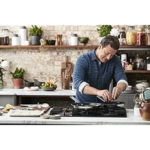 Jamie Oliver Brushed Pan Set Stainless Steel Jamie Oliver Brushed Pan Set Stainless Steel