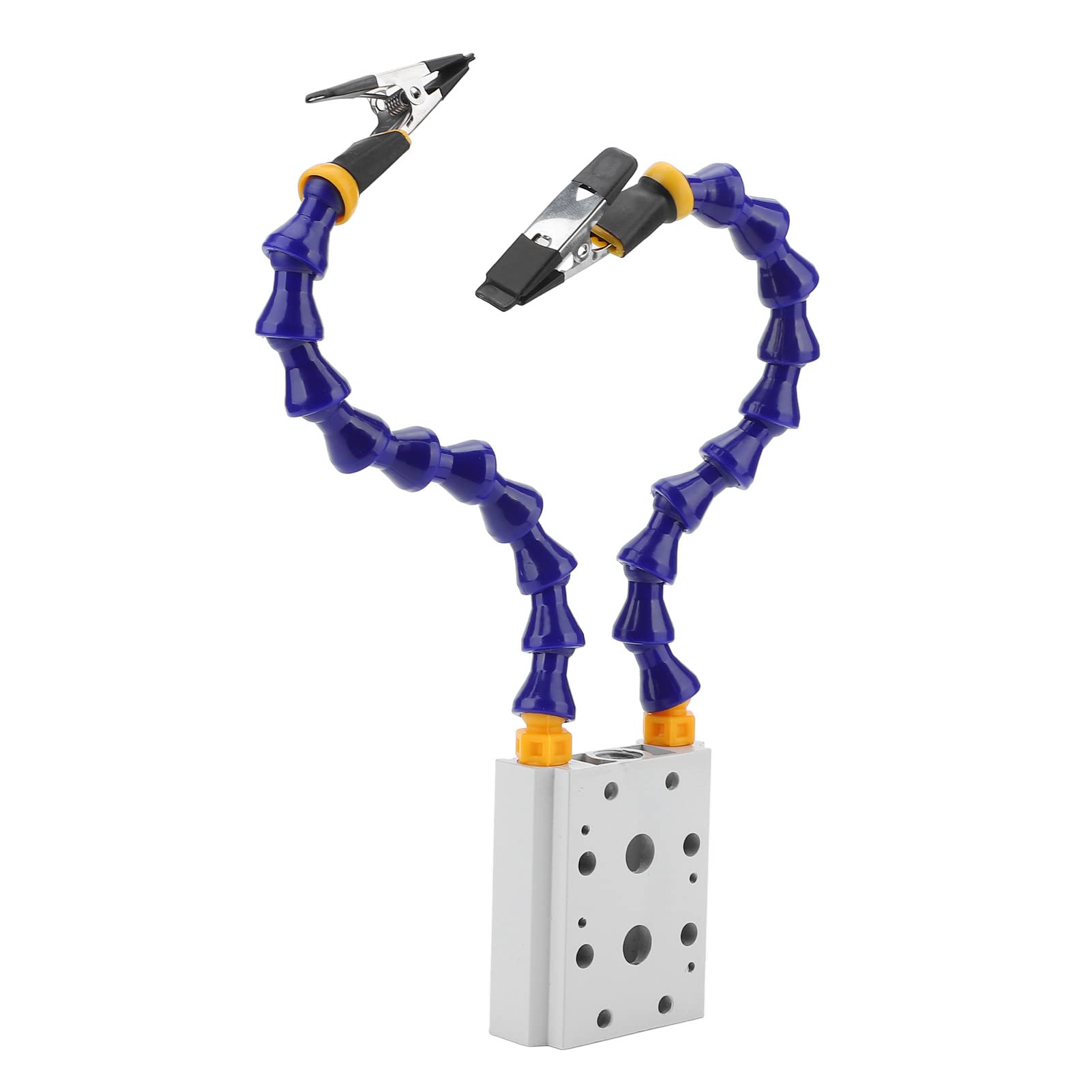 Strumento Di Saldatura Di Terza Mano, Mani Che Aiutano La Saldatura ABS Dispositivo Di Saldatura A Braccio Multiplo Flessibile Ausili Per Saldatura Base In Lega Di Alluminio (2 PZ