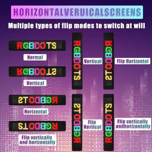 Programmable LED Sign Scrolling (27''x5'') LED Sign for Business & Store Signs Automotive - Scrolling Huge Bright Advertising LED Signs Bluetooth APP Control, Custom Display with Text, Graffiti & Animations - Thumbnail 5