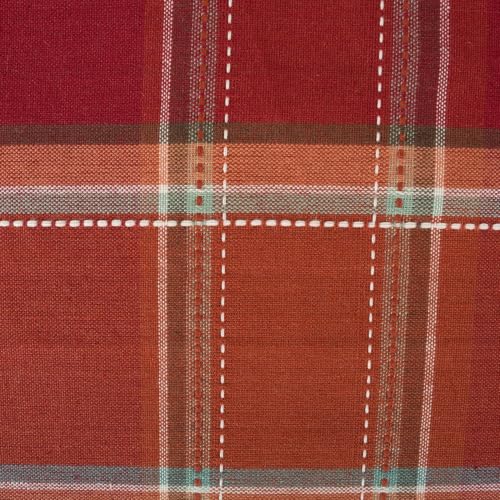 DII Thanksgiving & Fall Table Decoration Autumn Farmhouse Plaid, Table Runner, 14x72, Orange Plaid - image 2