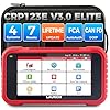 2026 Upgraded Launch OBD2 Scanner CRP123E V3.0 Elite, Diagnostics Tool for Engine, ABS, SRS, at, with 7 Resets, Oil/Throttle/SAS/BMS/EPB/DPF/ABS Bleeding, Battery Test, FCA SGW, Lifetime Updates