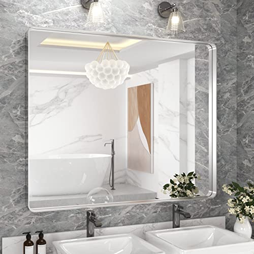 7 Best Bathroom Mirrors with Silver Frame to Complete Your Look