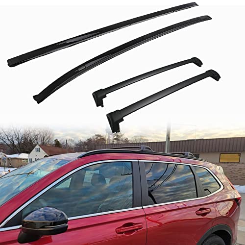 Roof Rack Cross Bars & Side Rail Kit for Honda CRV CR-V 2023-2026 Durable Aluminum Alloy Complete Set with 2 Cross Bars + 2 Side Rails Secure Transport for Kayaks Bikes Cargo Carriers & Luggage