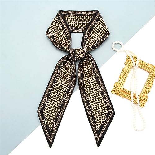 QTMY 5 Pack Purse Scarf for Bags Silk Head Scarf for Hair Handbag Women Scarfs Band Hair Neck Scarves Fashion Gifts,862