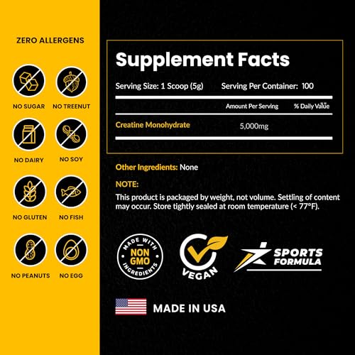 ForestLeaf Micronized Creatine Monohydrate Powder — 100 Servings, Unflavored — view 4