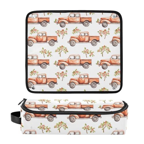 Bolsa organizadora de viaje resistente al calor para planchas, rizadores y accesorios de cuidado del cabello Tree Flowers Marble Hair Tools miniatura 3