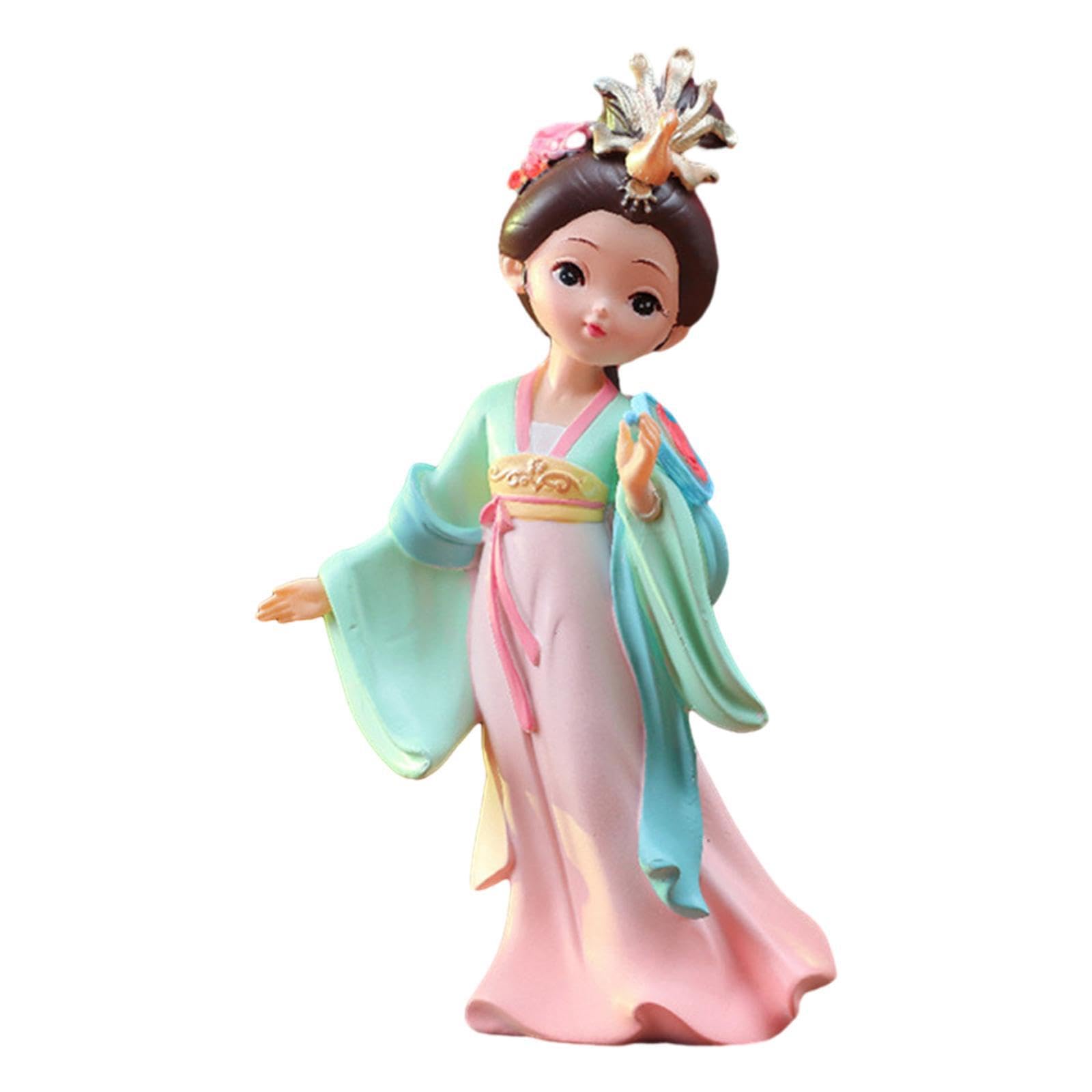 TWISAXC Lady Statue Artwork Craft Decorative for Creative Resin Sculpture Collectable Chinese Ancient Beauty Sculpture Art Figurine Delicate And Durable, Yang Guifei