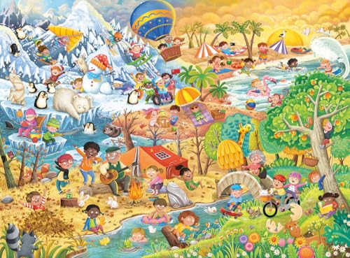 Puzzle 100 pièces : Les 4 saisons Ravensburger France - vue 3