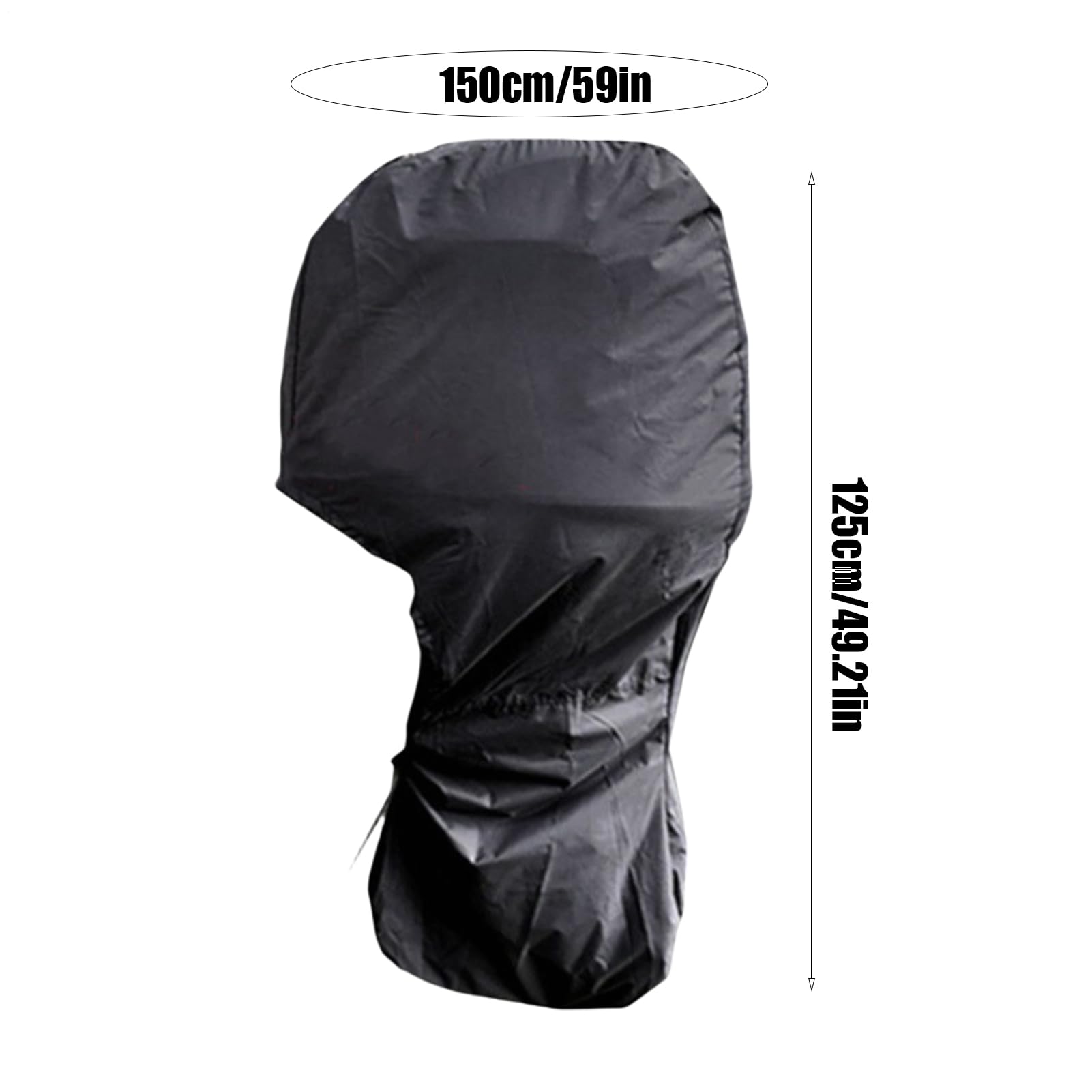 Copertura per motore fuoribordo, copre motore di sollevamento barca 210D | per potenza 15-100 CV resistente sbiadimento, protezione impermeabile, protegge contro sole e pioggia