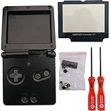 Paket: GBA SP Gehäuse shell + Tasten + Bildschirmobjektiv (Kunststoff) + Aufkleber + Screws + Phillips Schraubendreher + Dreieck Schraubendreher