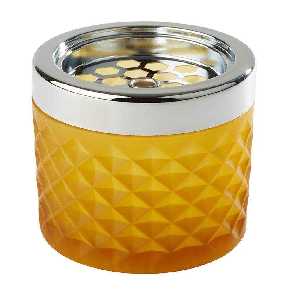 APS Wind Ashtray, Ø 9,5 cm, H: 8 cm, Glass, Matte Yellow