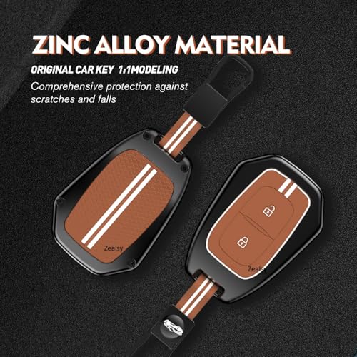 Image of Car Key Cover Compatible for Renault Kwid, Triber, Kiger, Duster Stylish Full Protection 2-Button Key | Glow-in-The-Dark Car Key Protector